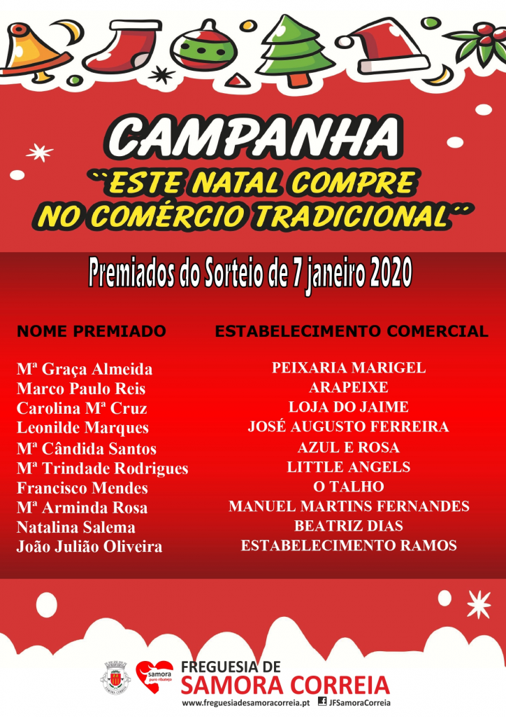 Imagem Campanha - "Este Natal Compre No Comércio Tradicional" - Premiados