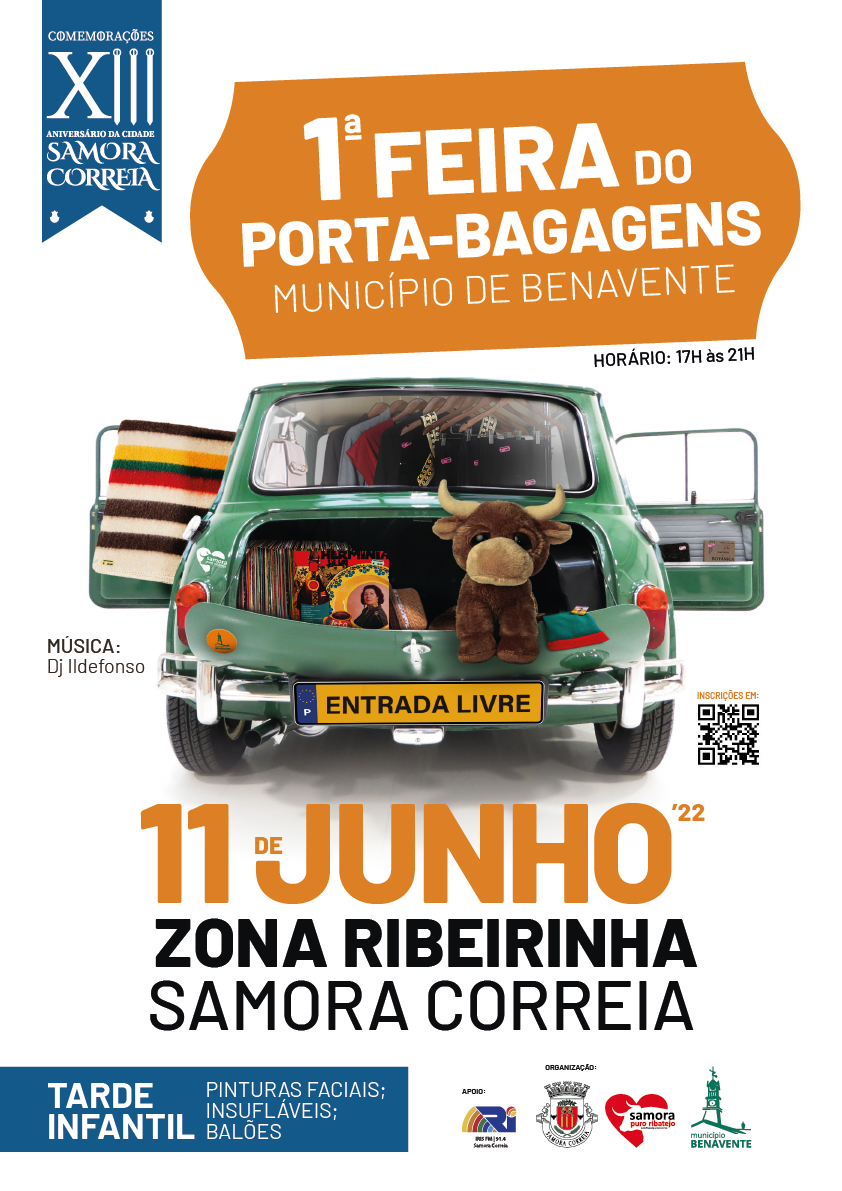 Imagem Comemorações XIII Aniversário Samora a Cidade - 1ª Feira do Porta-Bagagens