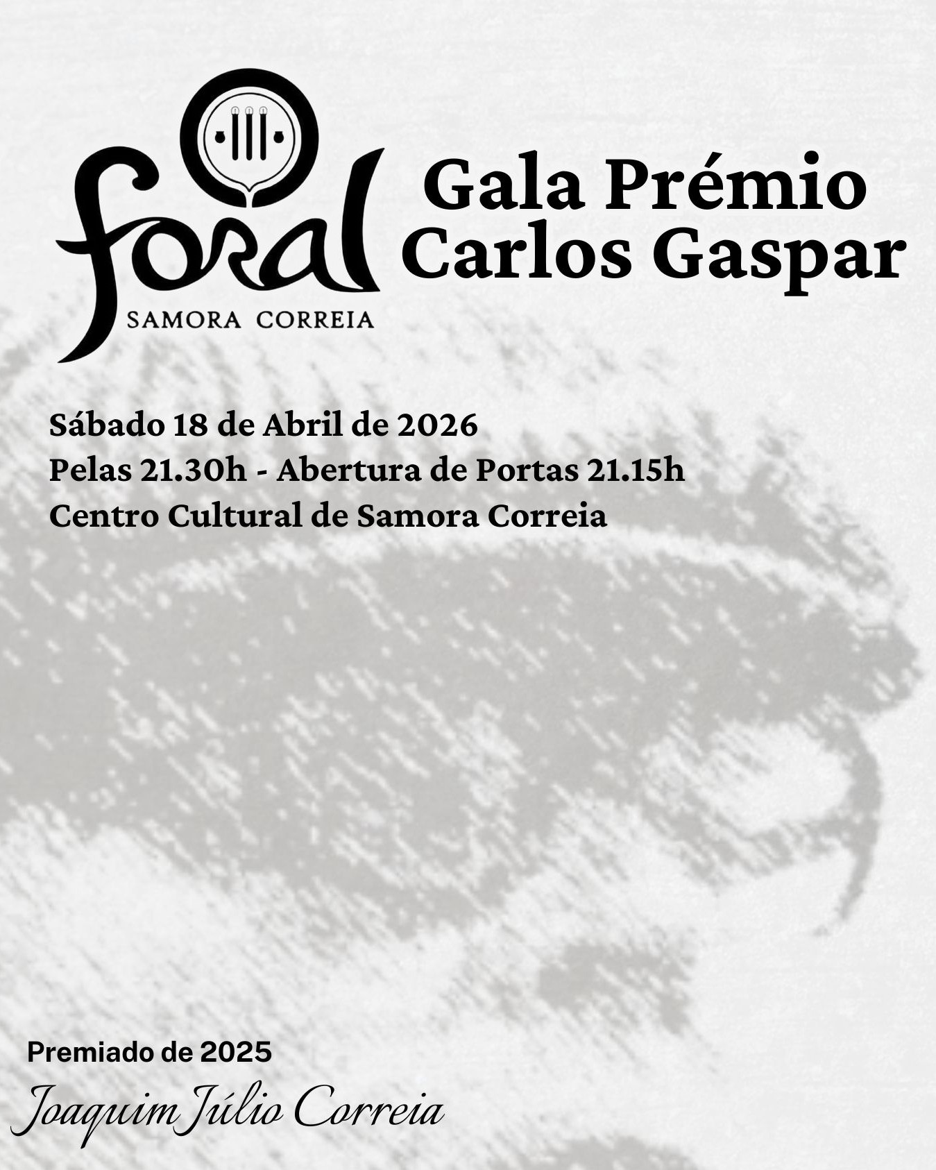 Notícia Gala Prémio Carlos Gaspar - 18 de Abril de 2026