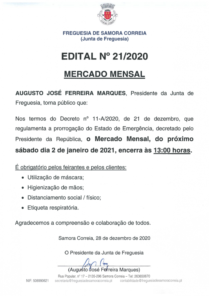 Imagem Edital Nº 21/2020