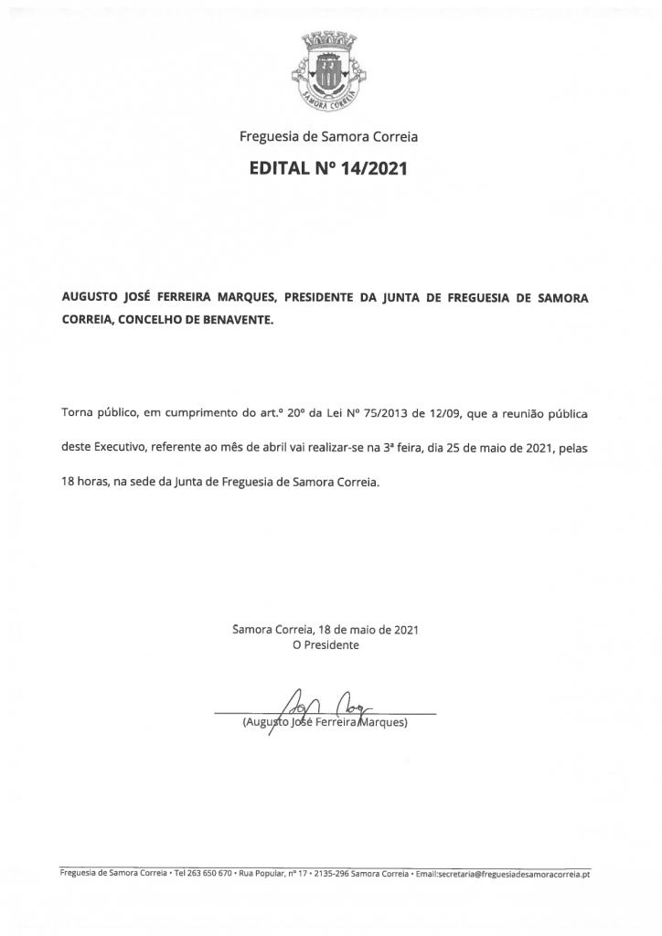 Imagem Edital Nº 14/2021