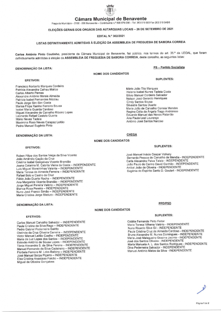 Imagem Edital N.º 302/2021 - CMB