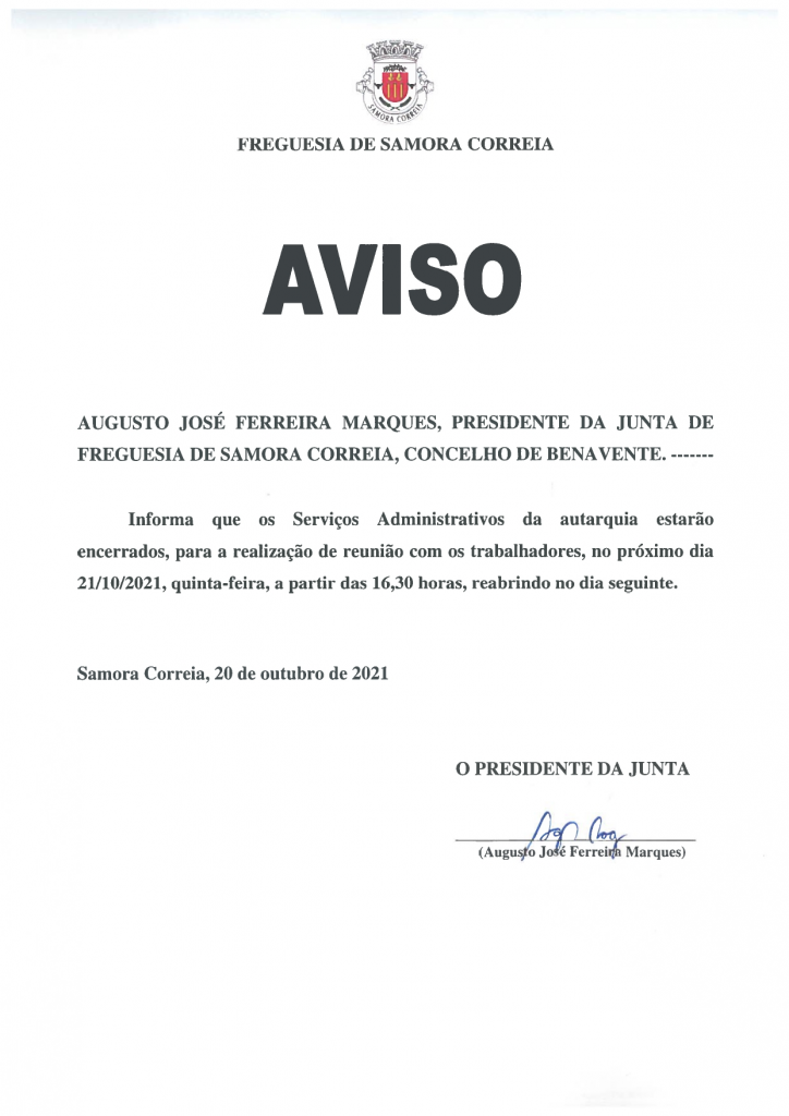 Imagem Aviso - Encerramento dos Serviços Administrativos 