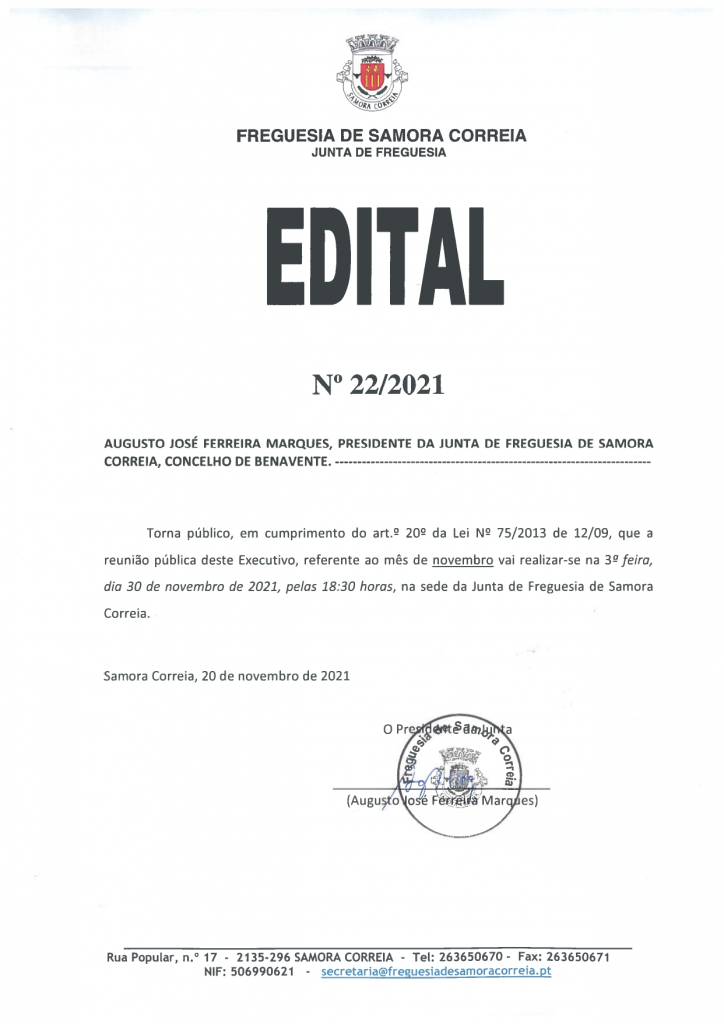 Imagem Edital Nº 22/2021